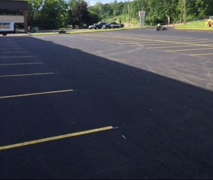 Striping a Parking Lot NC Paving Pros Raleigh NC